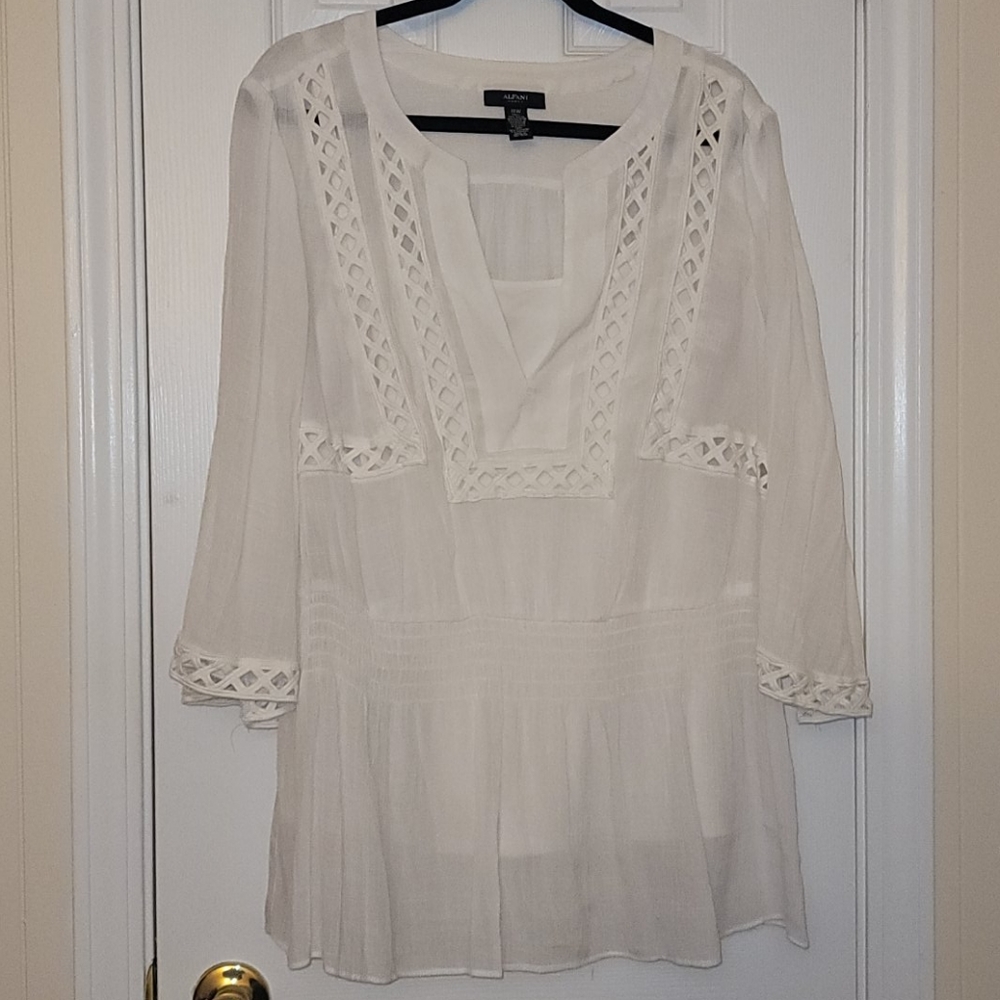 White Blouse with Adjustable Cami
